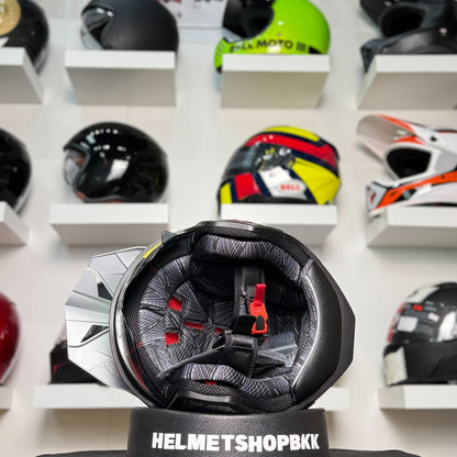 UFO SHERATAN CROSS JET HELMET SILVER