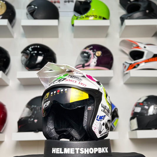 UFO SHERATAN CROSS JET HELMET WHITE