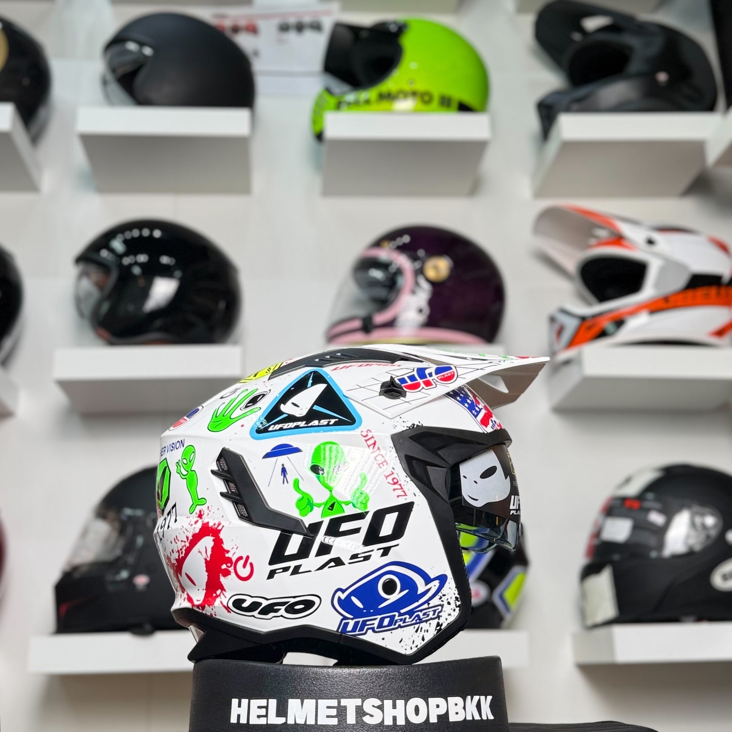 UFO SHERATAN CROSS JET HELMET WHITE