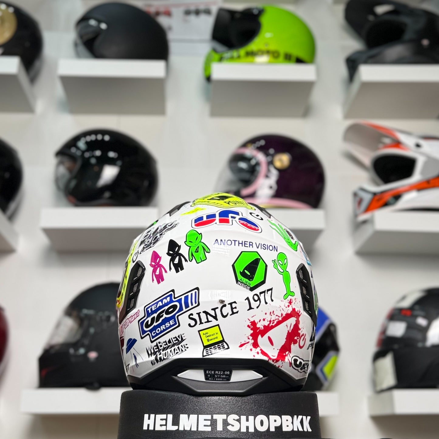 UFO SHERATAN CROSS JET HELMET WHITE