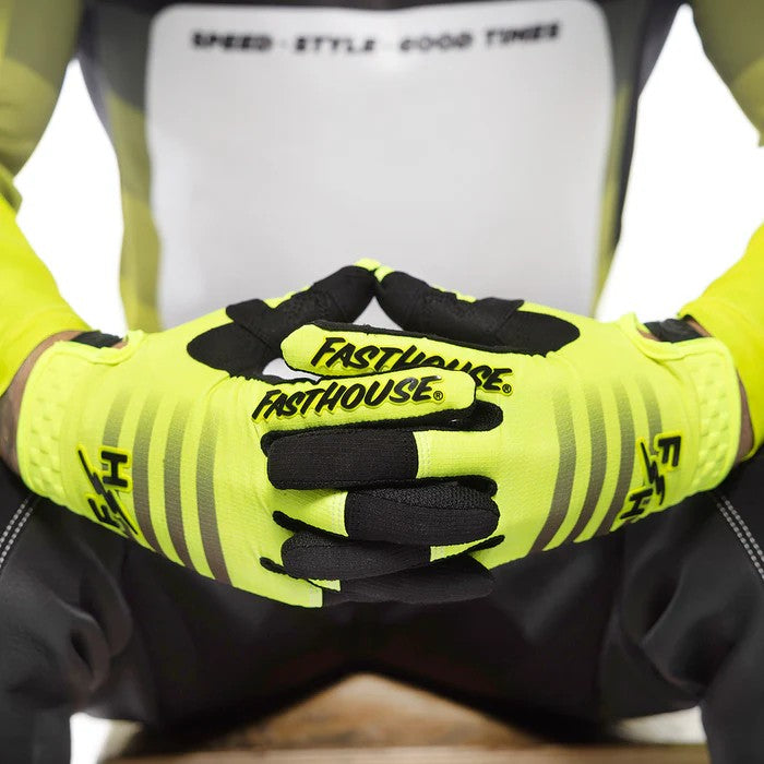 ถุงมือไบท์เกอร์ FASTHOUSE ELROD HYPERSONIC GLOVE HIGH-VIZ