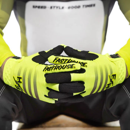 ถุงมือไบท์เกอร์ FASTHOUSE ELROD HYPERSONIC GLOVE HIGH-VIZ