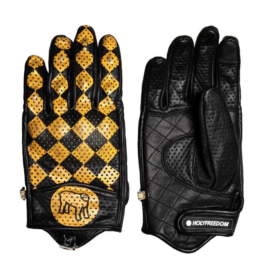 ถุงมือ HOLYFREEDOM BULLIT YELLOW GLOVES BLACK YELLOW