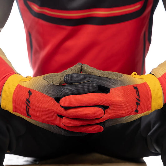 ถุงมือไบท์เกอร์ FASTHOUSE VAPOR REACT GLOVE RACING RED BLACK