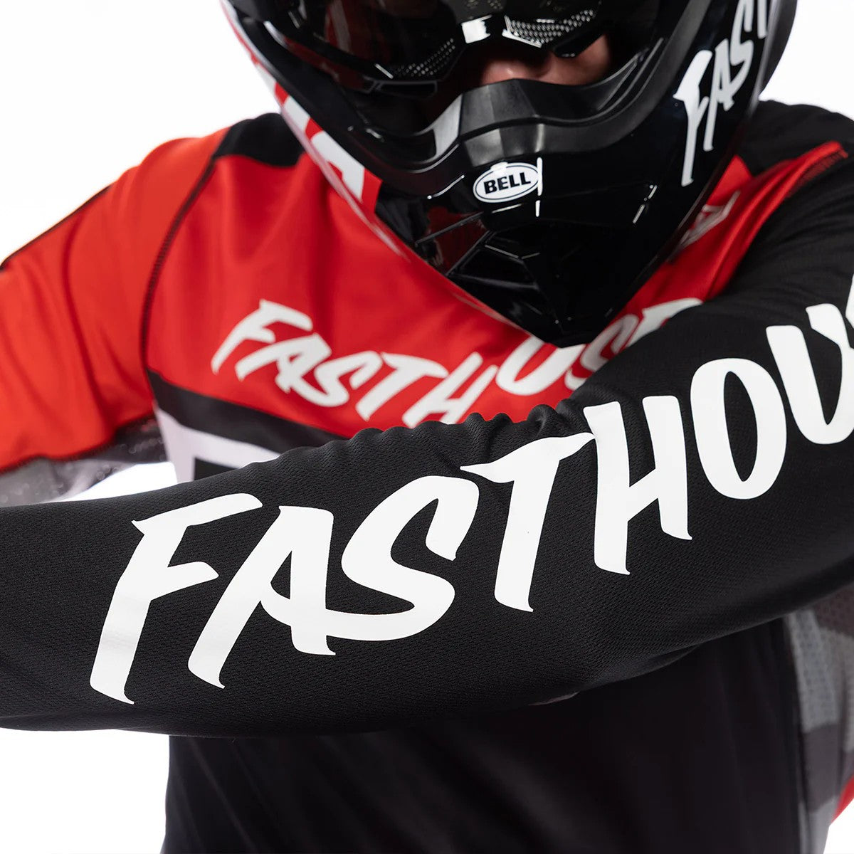เสื้อแขนยาว FASTHOUSE GRINDHOUSE ATOMIC LS JERSEY RACING RED BLACK