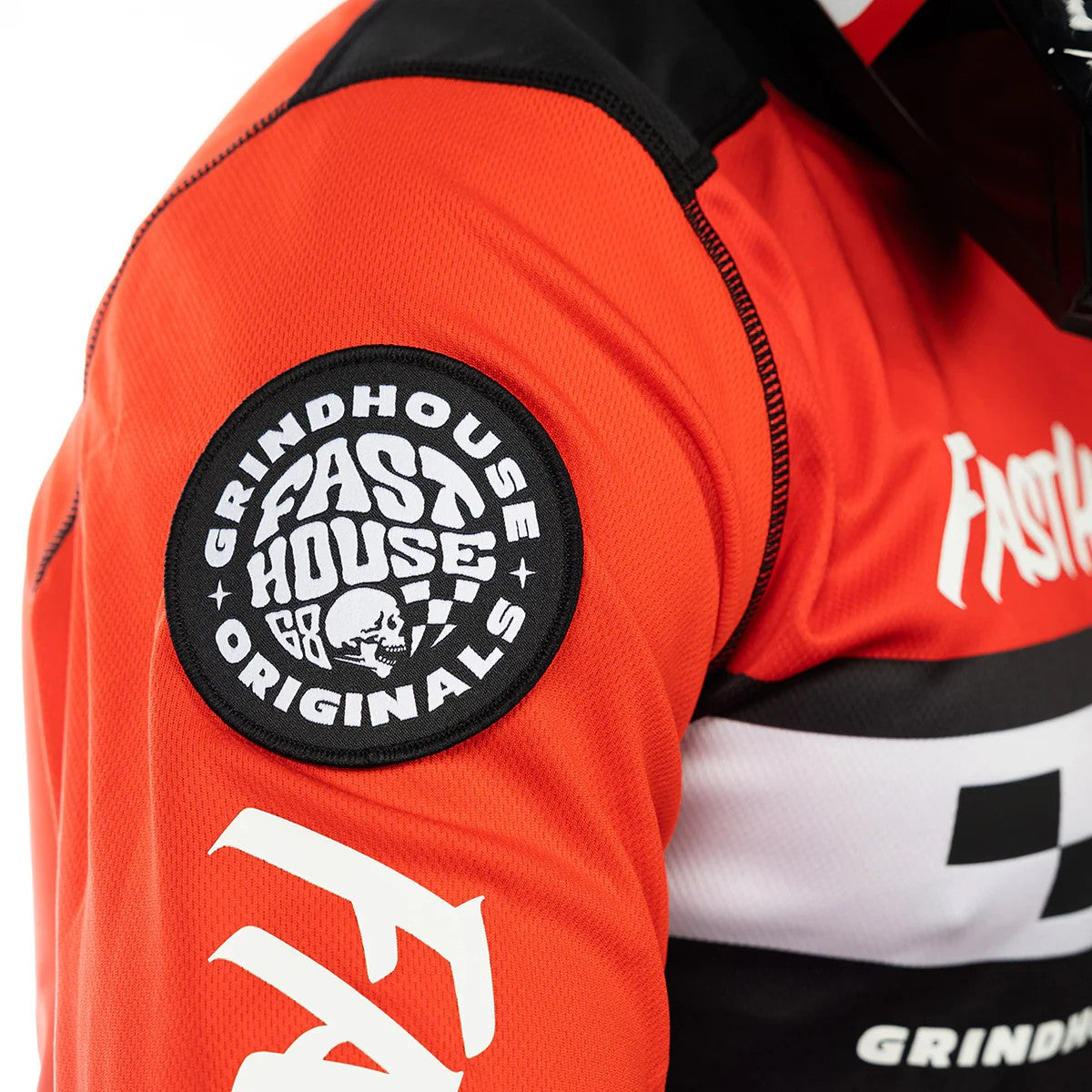 เสื้อแขนยาว FASTHOUSE GRINDHOUSE ATOMIC LS JERSEY RACING RED BLACK