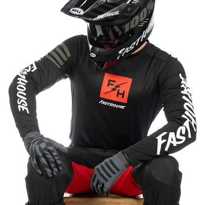 เสื้อแขนยาว FASTHOUSE CARBON ECHO LS JERSEY BLACK
