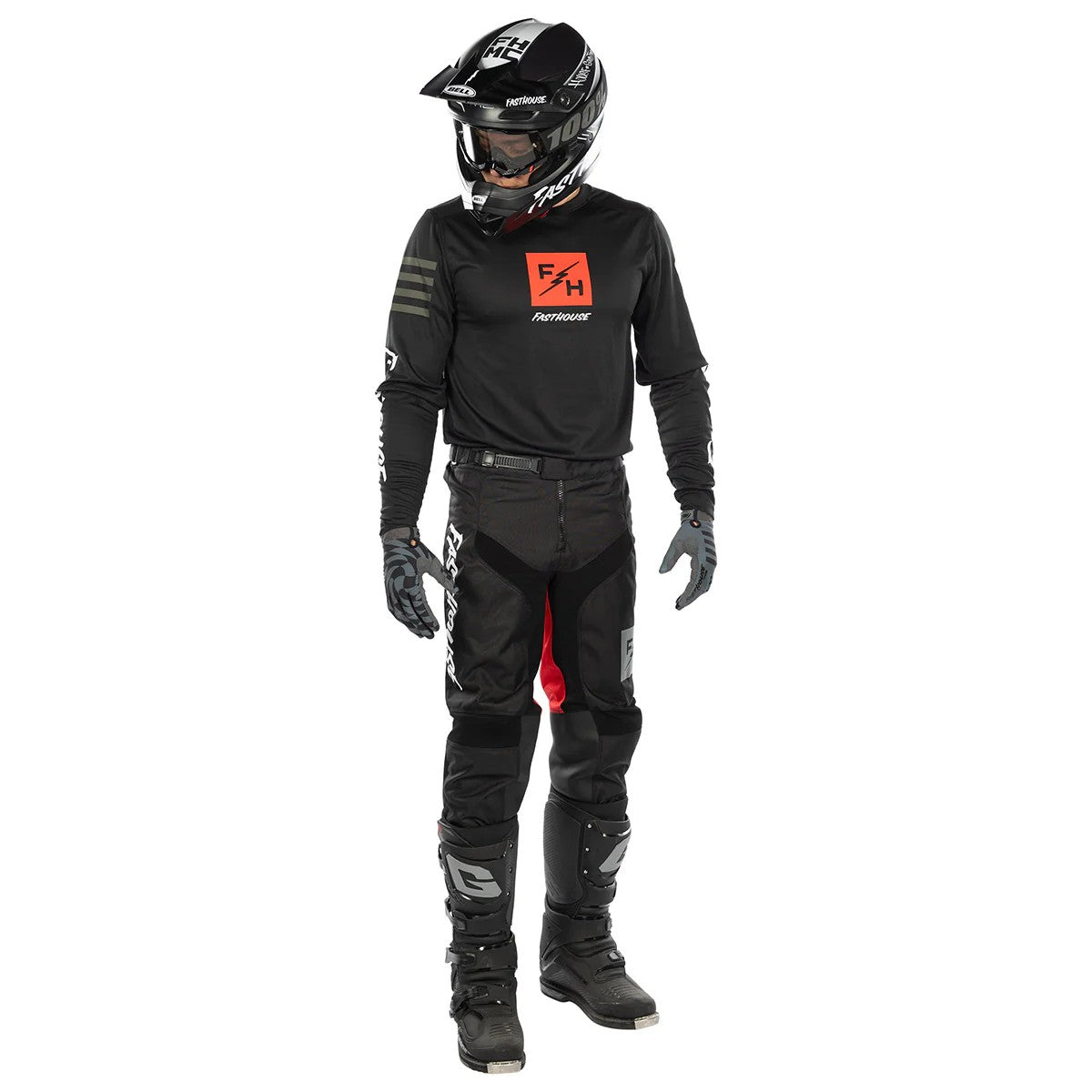 เสื้อแขนยาว FASTHOUSE CARBON ECHO LS JERSEY BLACK