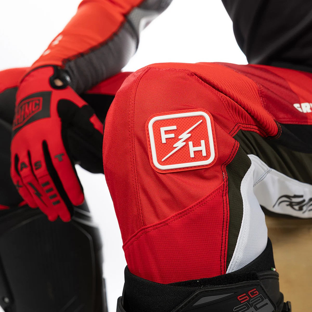 กางเกง FASTHOUSE GRINDHOUSE ATOMIC PANT RACING RED BLACK