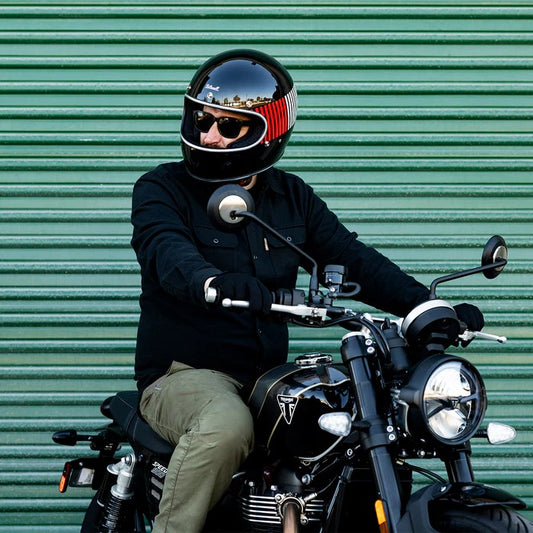 BILTWELL GRINGO RACEFIOW GLOSS BLACK RED WHITE BLUE