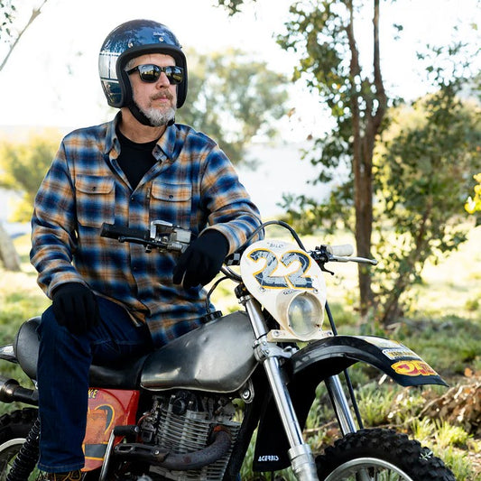 BILTWELL BONANZA HOLESHOT METALLIC BLUE SILVER
