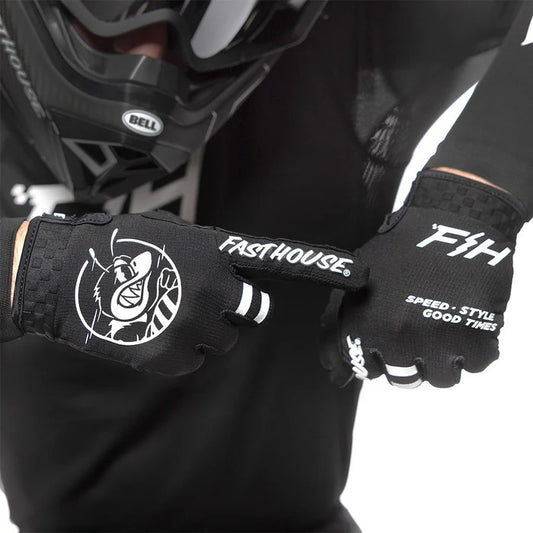 ถุงมือไบท์เกอร์ FASTHOUSE ELROD OG GLOVE BLACK